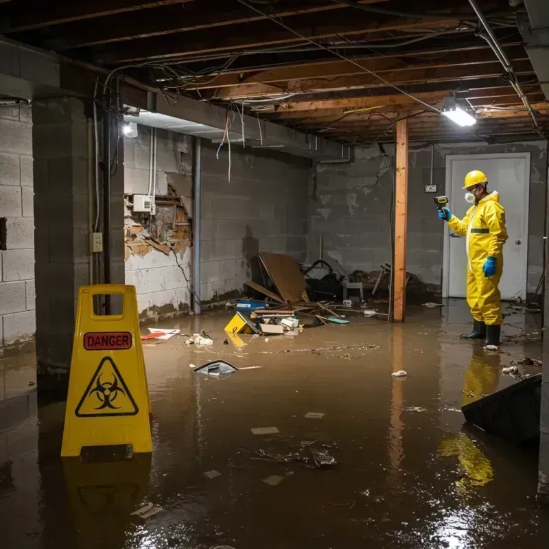 Flooded Basement Electrical Hazard in Greenwich, NY Property